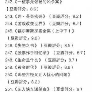 豆瓣 top400 本电子书整理集合